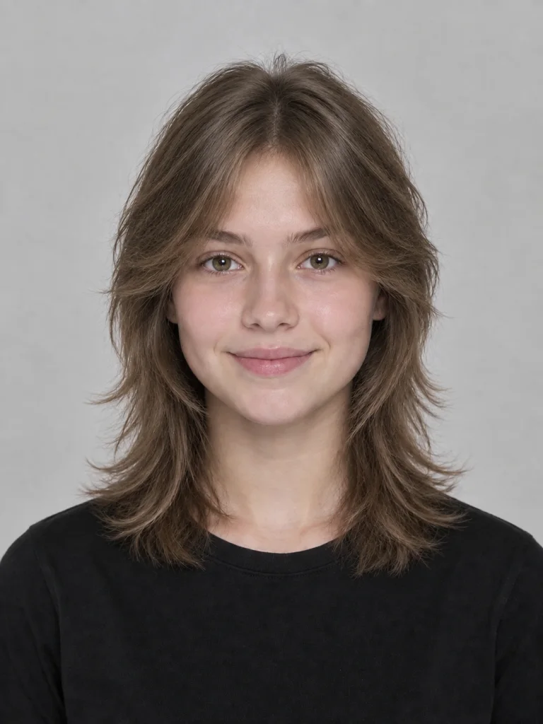 Teenagerka: wolf cut - polodlouhé