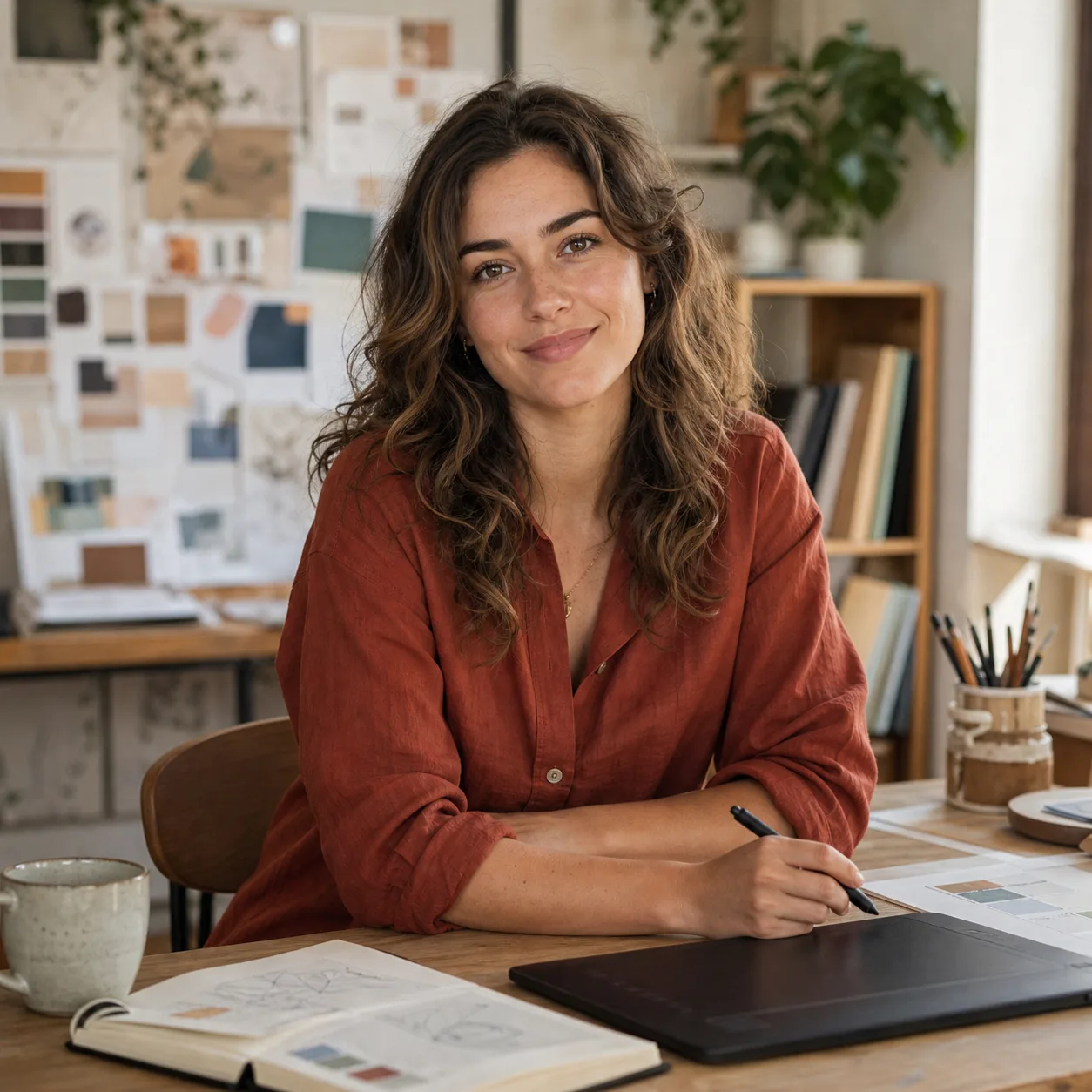 Profilová fotka freelance designérky