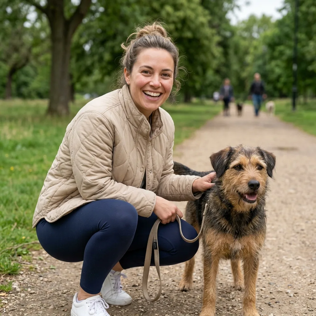 AI fotka na randění: dating dog walk park