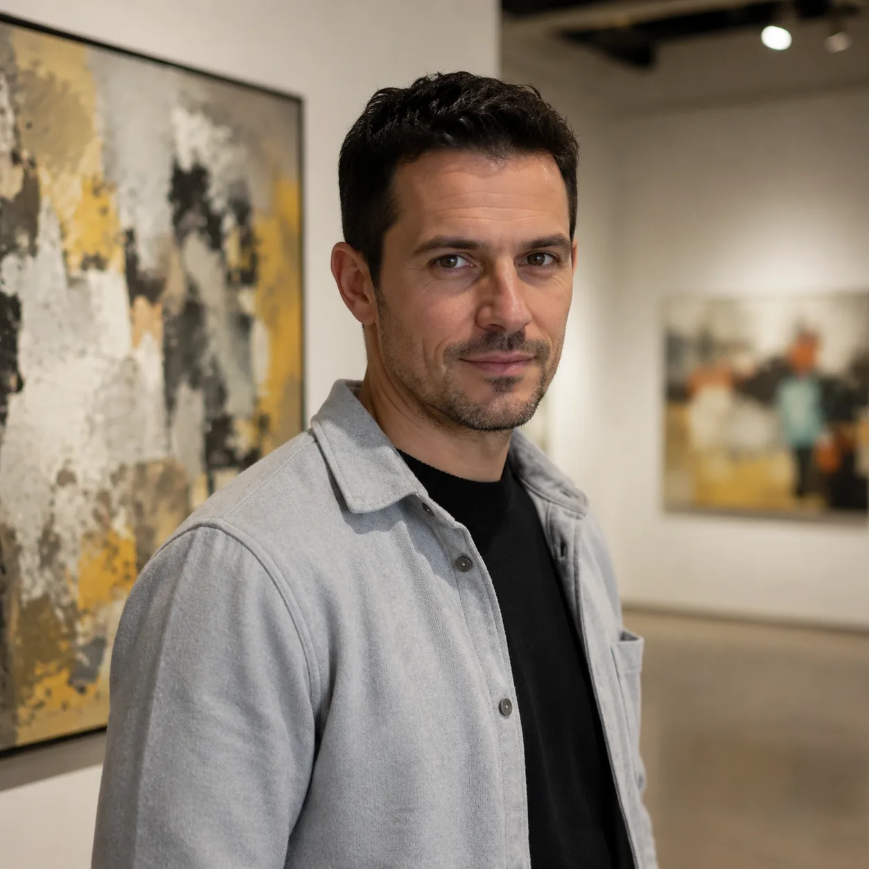 AI lifestyle portrét: galerie umění abstraktní díla