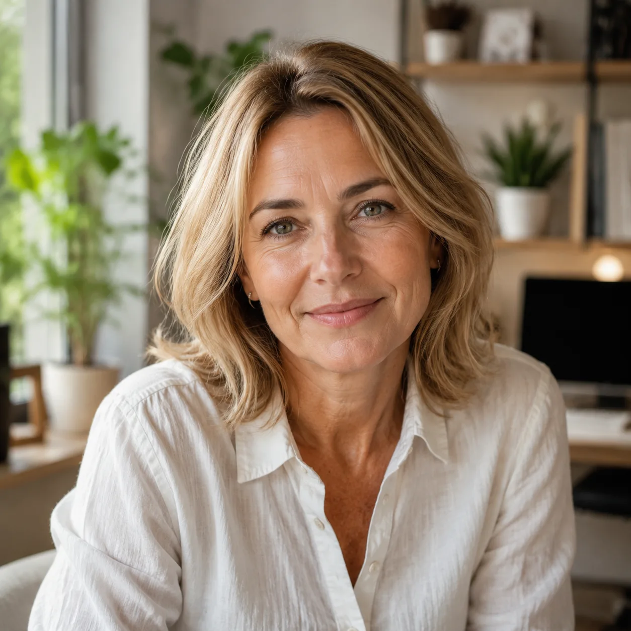 AI profilová fotka na sociální síti: profil threads se světlým lifestyle