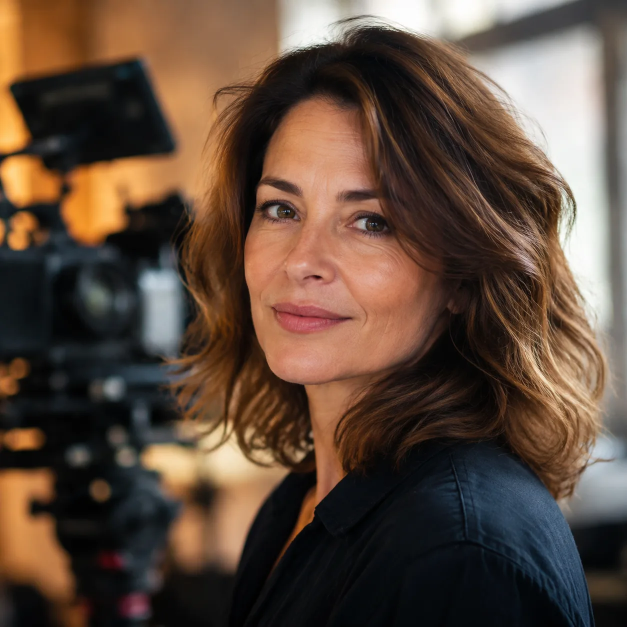 AI profilová fotka na sociální síti: profil vimeo s filmovým pozadím