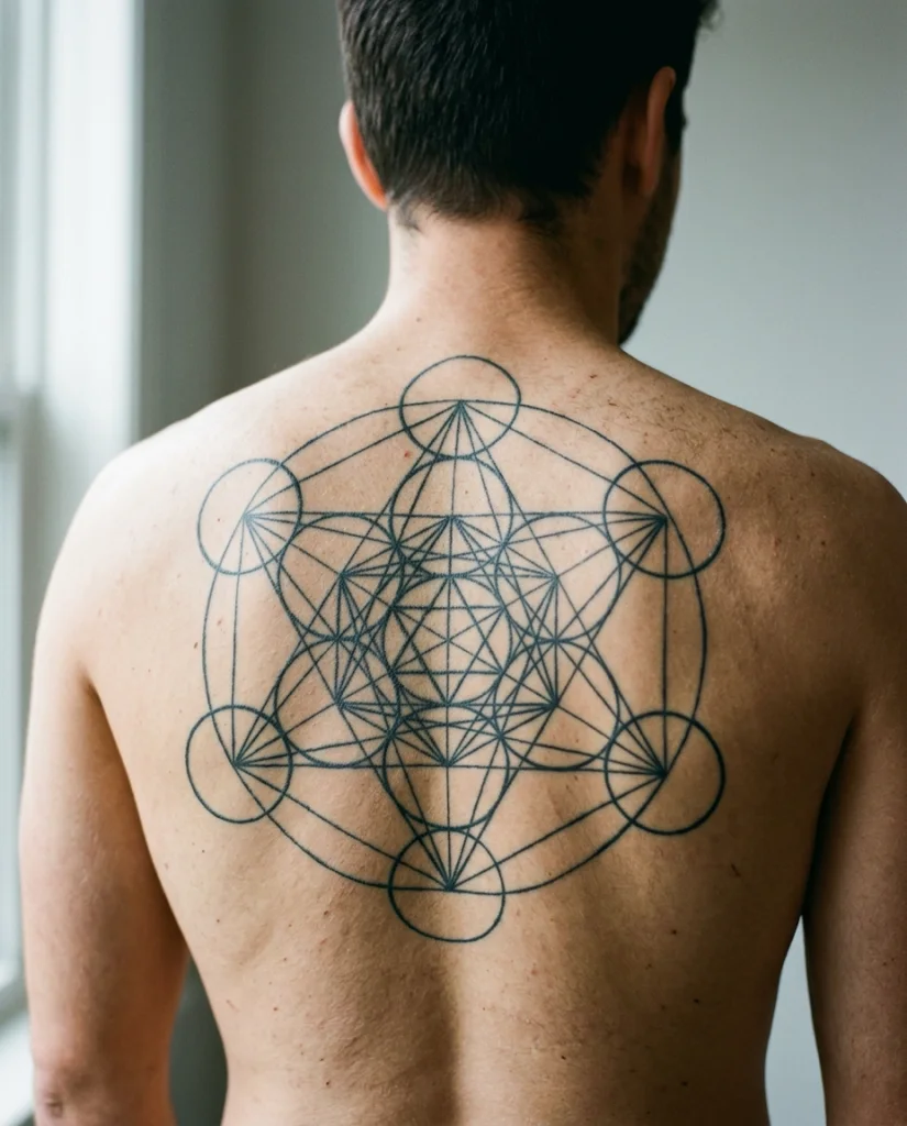 Geometrie na zádech - záda